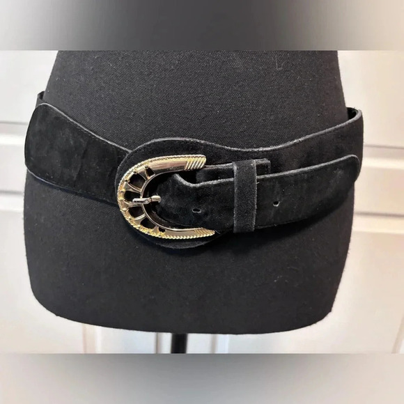 Vintage | Black & Gold Stretchy Belt - Picture 8 of 8
